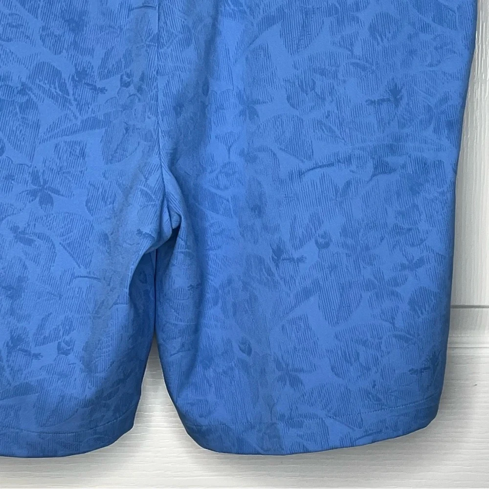 Peter Miller Blue Floral Tropical Golf Shorts Sz 38 BONN Sport